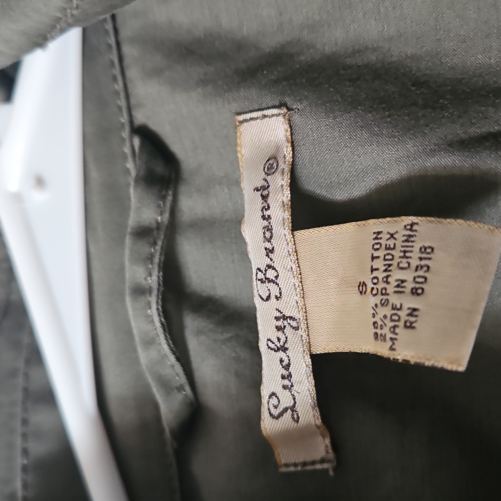 Lucky Brand Women’s 4 Pocket Military Army Green Field Utility Jacket - Picture 3 of 4